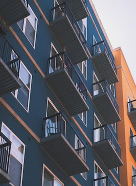 photo of luxury apartment balconies